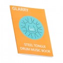 Glarry 10" 11-tone Steel Tongue Drum Stainless Steel Handpan Drum Empty Drum Portable Drum Pack Drumsticks   Brown